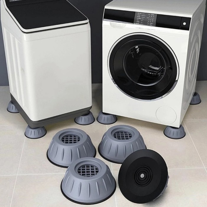 Set 4 picioruse anti-zgomot si anti-derapante pentru masina de spalat