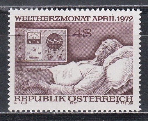 Austria 1972 - Luna Mondială a Inimii, MNH
