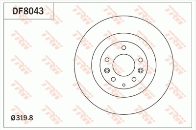 TRW DF8043 Disc frana foto