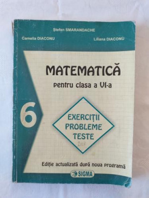 Matematica - Manual pentru clasa a VI-a - Editura Sigma foto