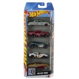 Set 5 masinute Hot Wheels Hot Rods Mattel, multicolor, 3+ ani