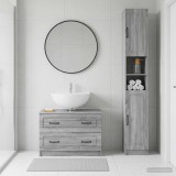 Cumpara ieftin Set de dulapuri pentru baie, 2 piese UTRECHT Sonoma gri