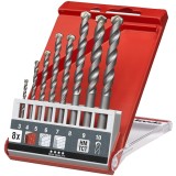Einhell 49039800 - Set 8 burghie de zidarie 3-10 mm tija cilindrica zidarie piatra naturala piatra artificiala, Kwb