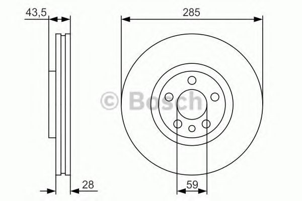 Disc frana PEUGEOT EXPERT (224) (1995 - 2016) BOSCH 0 986 479 S62