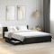 vidaXL Cadru de pat cu sertare, negru, 120x200 cm, lemn prelucrat 3279937