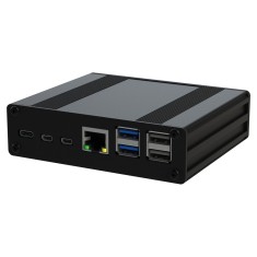 Carcasa Raspberry Pi 5 neagra, Pi-Box Pro 5