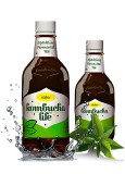 Kombucha Life cu Flori de Soc, 500ml, Bautura Naturala Probiotica, Ceai Verde, Vegan, Fara Gluten