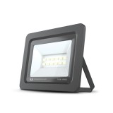 Proiector Forever Light, 12 LED-uri, 10 W, 6000 K, 800 lm, IP66, aluminiu, sticla, Negru