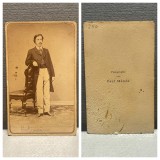 CDV Atelier Romania Carl Handl - Barbat jumatatea secolului XIX