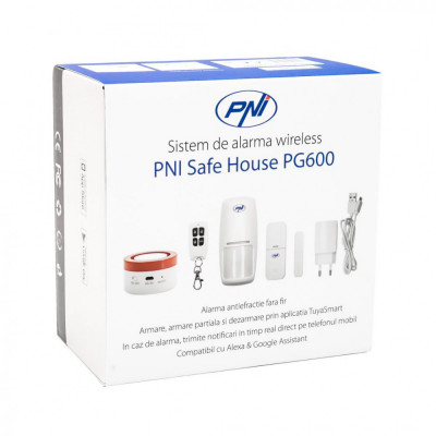 Sistem de alarma wireless PNI Safe House PG600 Securitate pentru casa Alarma Antiefractie fara Fir foto