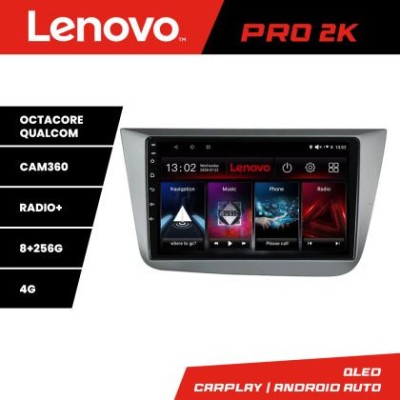 Navigatie Seat Leon 2005-2012 Lenovo Kit-leon05 8 core QLED 2K 8+256 360 Android Waze USB Navigatie Internet Youtube Radio CarStore Technology foto