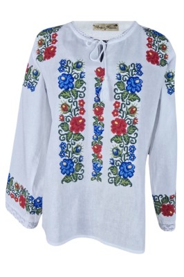 Bluza tip ie dama R24, alb cristal/verde marimea S foto