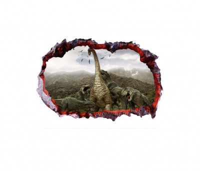 Sticker decorativ cu Dinozauri, 85 cm, 4214ST-1 foto