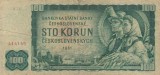 CEHOSLOVACIA 100 korun 1961 F/VF-!!!
