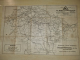 harta boemia,moravia si silezia - din anii 1910-1920 - dimensiuni 52/34 cm
