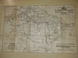 harta boemia,moravia si silezia - din anii 1910-1920 - dimensiuni 52/34 cm