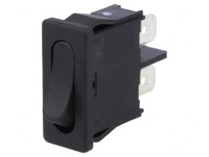 Comutator Rocker SPST OFF-ON 6A 250V Negru IP40