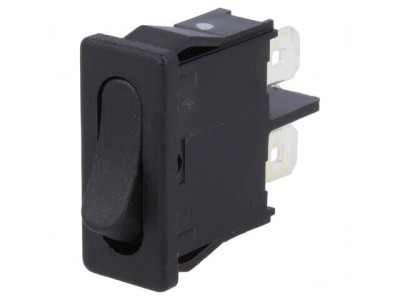 Comutator Rocker SPST OFF-ON 6A 250V Negru IP40 foto