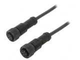 Cablu senzori/automatizări M12 1m dublu mufă