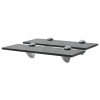 Rafturi suspendate, 2 buc., 30 x 10 cm, sticla, 8 mm