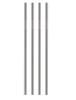Set 4 paie inox reutilizabile diametru 10 mm