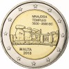 Malta 2 euro 2018 comemorativa, Mnajdra, UNC, Europa