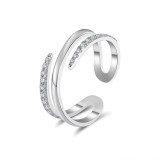 Inel reglabil argint 925, JW1741, model dubu, placat cu rodiu