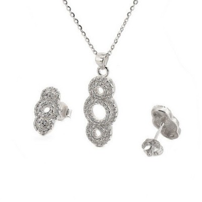 Set Lantisor ,Pandantiv SAPHIRE cod Set140A foto