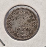 Cumpara ieftin Austria 5 Kreuzer 1859 moneda din argint km # 2197 AG. 835 tiraj mic rara
