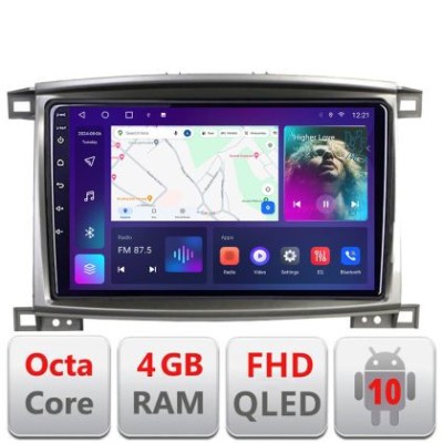 Navigatie Toyota Land Cruiser L100 2002-2008 B-L100 Android Ecran QLED octa core 4+64 carplay android auto KIT-l100+EDT-E309V3 CarStore Technology foto