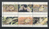 Australia 1992 Mi 1273/78 block MNH, nestampilat - Animale pe cale de disparitie