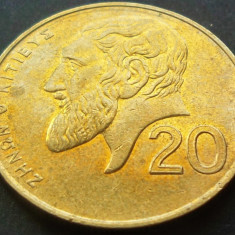 Moneda 20 CENTI - CIPRU, anul 2001 * cod 1572 C