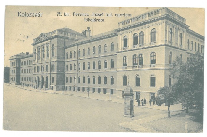 972 - CLUJ, Avizier stradal, Biblioteca Centrala, Romania - old postcard - used - 1913