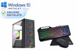 Calculator Gaming i3-6100 3.7Ghz - RX 550 4GB, 8GB RAM DDR4, SSD 256GB + HDD 500GB, Mouse Tastatura
