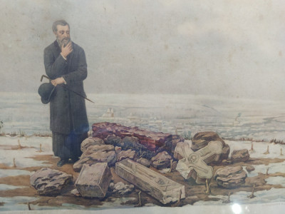 Tablou vechi exceptional - Din suferintele noastre - Anton Zeiler (1874-1956) foto