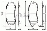 Set placute frana,frana disc SUZUKI SX4 (EY, GY) (2006 - 2016) BOSCH 0 986 494 337