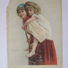 Reclama pe carton 150 x 100 mm magazine franceze cca.1900