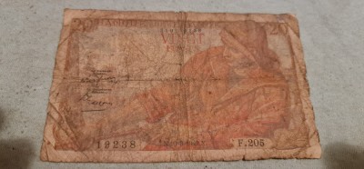 Franța - 20 francs 1949. foto