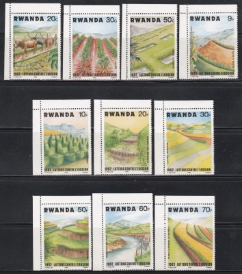 Rwanda 1983 - Campanie &amp;icirc;mpotriva eroziunii solului, MNH foto
