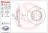 BREMBO 08.A112.11 PRIME LINE - UV Coated Disc frana