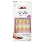 Unghii false Salon Acrylic French Color Hype, 28 bucati, Kiss