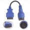 Adaptor diagnoza tester Iveco - 38 pini la OBD2 Daily AutoCom Delphi obd