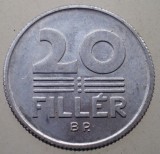 7.966 UNGARIA 20 FILLER 1967 BP, Europa, Aluminiu