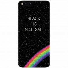 Husa silicon pentru Xiaomi Mi Note 3, Black Is Not Sad