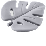 Zopa Silicone Teether Leaf jucărie pentru dentiție Dove Grey 1 buc