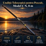 Undiță Telescopică pentru Pescuit, Model C N, 8 m