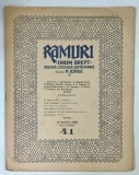 RAMURI , DRUM DREPT , REVISTA LITERARA SAPTAMANALA , DIRECTOR N. IORGA , ANUL XVI , NUMARUL 41 , 1922