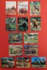 ✅(S3) 1972 UMM Al Qiwain , colectie de 13 marci ,timbre 3D &quot; Animale &quot; 5.20x3.90 cm , MNH, Nestampilat