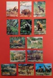 ✅(S3) 1972 UMM Al Qiwain , colectie de 13 marci ,timbre 3D &quot; Animale &quot; 5.20x3.90 cm , MNH