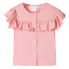 Tricou pentru copii, roz mediu, 104 GartenMobel Dekor, vidaXL